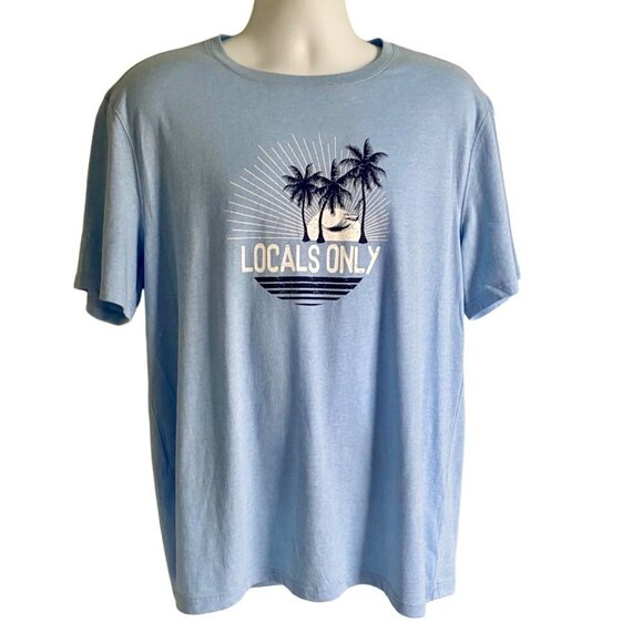 Tackle & Tides Graphic Locals Only Short Sleeve Tee Men's Large NEW - Picture 2 of 8